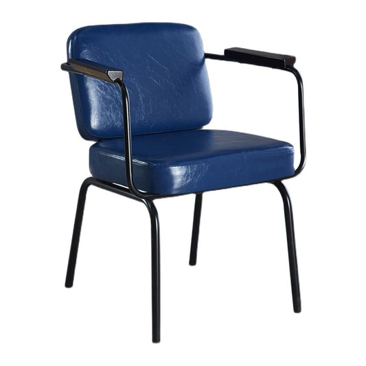 Metal Industrial Dining Room Chair Metallic Finish Parsons Dining Arm Chair Clearhalo ' kitchen&dining_furn' 'Dining Chairs' 'Dining Tables & Seating' 'dining_chair' 'furn' 'furn_dining_chair' 'Furniture' 'furniture_dining_chair' 'Kitchen & Dining Furniture' 'kitchen' 1200x1200_816be0c8-4d15-4923-8c78-0bdc60d7ae83