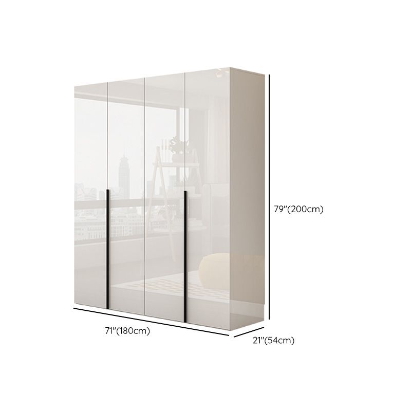 Armadio in legno di colore bianco morbido armadio del cassetto vicino per la camera da letto