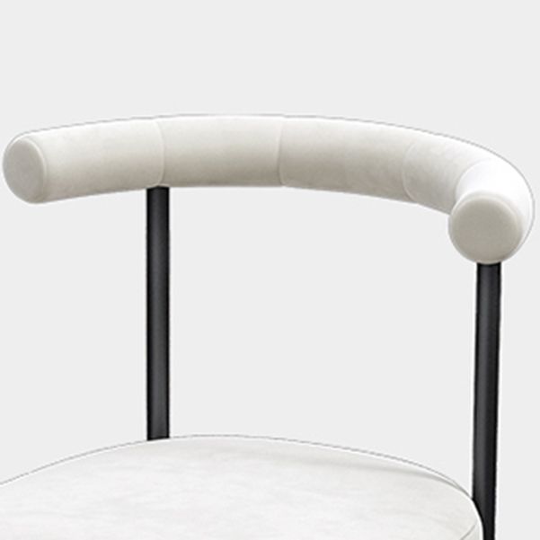 Contemporary Upholstered Armless Dining Chairs Open Back Side Chairs Clearhalo 'Dining Chairs' 'Dining Tables & Seating' 'dining_chair' 'furn' 'furn_dining_chair' 'Furniture' 'furniture_dining_chair' 'Kitchen & Dining Furniture' 1200x1200_816d3a63-3688-4f6f-9baa-8f741b4063bd