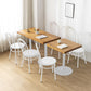 Metal Dining Room Chairs Nordic Style Open Back Armless Chair