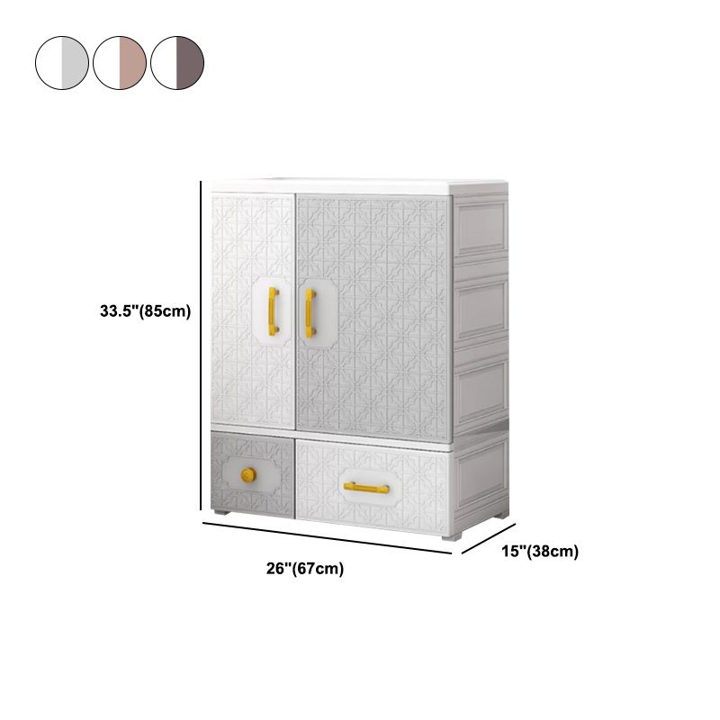 Armoire de style contemporain armoire en plastique armoire de garde-robe