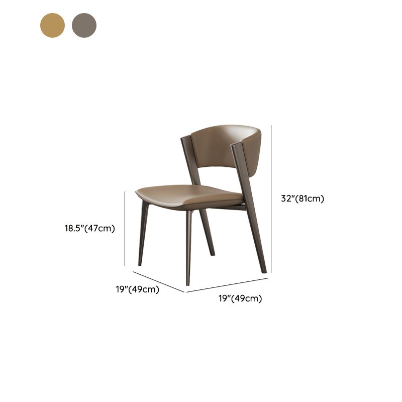 Modern Dining Room Upholstered Chair Faux Leather Home Dining Chair
