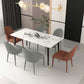 Modern Metal Dining Room Chairs Armless Faux Leather Dining Chair for Restaurant Clearhalo ' kitchen&dining_furn' 'Dining Chairs' 'Dining Tables & Seating' 'dining_chair' 'furn' 'furn_dining_chair' 'Furniture' 'furniture_dining_chair' 'Kitchen & Dining Furniture' 'kitchen' 1200x1200_81709d44-157f-4c5a-989f-93312d4db3a6
