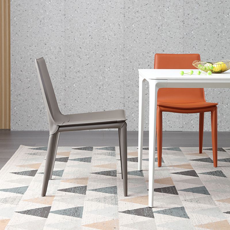 Faux Leather Dining Room Chair Modern Upholstered Dining Side Chair