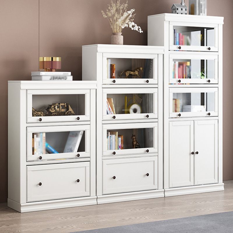 Wooden Barrister Bookcase Contemporary Closed Back Bookcase With Drawer Clearhalo 'Bookcases' 'furn' 'furn_bookcases' 'Furniture' 'furniture_bookcases' 'kitchen' 'kitchen_bookcases' 'Living Room Furniture' 'Office Furniture' 1200x1200_8171d847-5db0-46cc-b06a-436450d0a6bc