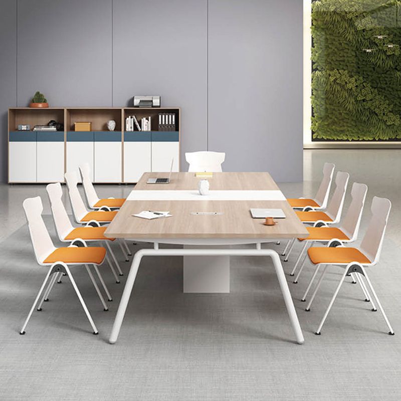 Plastikmitte des Back-Back-Konferenzstuhls zeitgenössischer Baumwollkissenstuhl