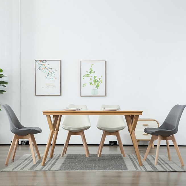 Scandinavian Bedroom Upholstered Side Chair Matte Finish Parsons Dining Chair Clearhalo ' kitchen&dining_furn' 'Dining Chairs' 'Dining Tables & Seating' 'dining_chair' 'Furniture' 'furniture_dining_chair' 'Kitchen & Dining Furniture' 'kitchen' 1200x1200_8173aa9d-6d82-42ff-96f7-f4869a036b34