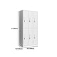 Contemporary Wardrobe White Colour Steel Wardrobe Closet with Doors Clearhalo 'Armoires & Wardrobes' 'armoires_wardrobes' 'Bedroom Furniture' 'furn' 'furn_armoires_wardrobes' 'Furniture' 1200x1200_8173d3dd-9691-4adc-9693-23bff7329a76