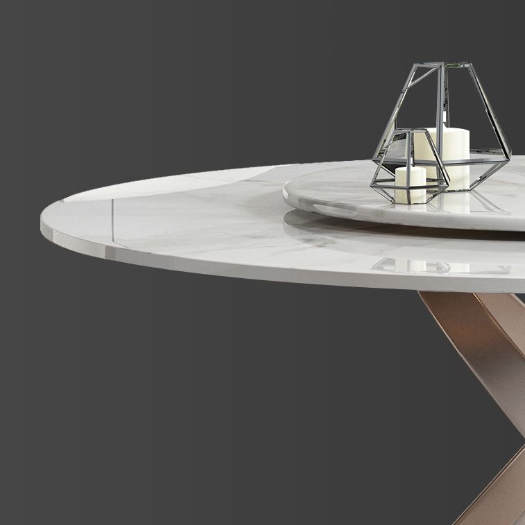 Modern Sintered Stone Dining¬†Room¬†Set with Round Table and Metal Base Dining Table Furniture Clearhalo 'Dining Room Sets' 'Dining Tables & Seating' 'dining_room_set' 'furn' 'furn_dining_room_set' 'Furniture' 'furniture_dining_room_set' 'Kitchen & Dining Furniture' 'kitchen&dining_furn' 'kitchen' 1200x1200_81765b07-b930-4bf5-a982-e8e6d5d9afe7