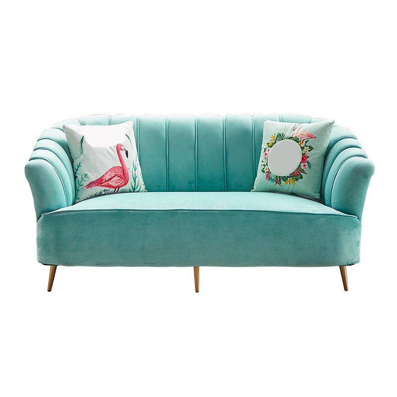 モダン31.49 "H縫製枕バックスロープアームソファーアパートメント