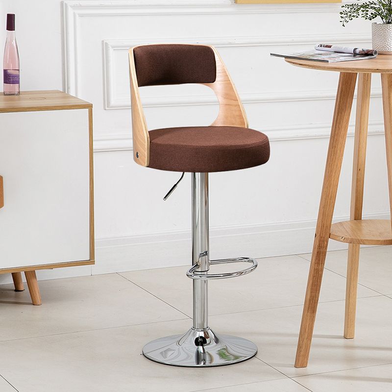 Industrial Style Bar-stool Metal Leg Round Seat Adjustable Stool for Counter Bar Clearhalo 'Bar Furniture' 'Bar Stools' 'bar_stools' 'furn' 'furn_bar_stools' 'furniture_bar_stools' 'Kitchen & Dining Furniture' 'kitchen&dining_furn' 'kitchen' 'kitchen_furn' Furniture' 1200x1200_817be316-fcd0-47db-b745-56ceaab12c86