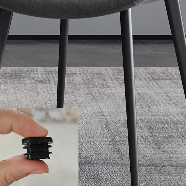 Sedie da pranzo in cucina contemporanea sedie laterali in fico con gambe nere