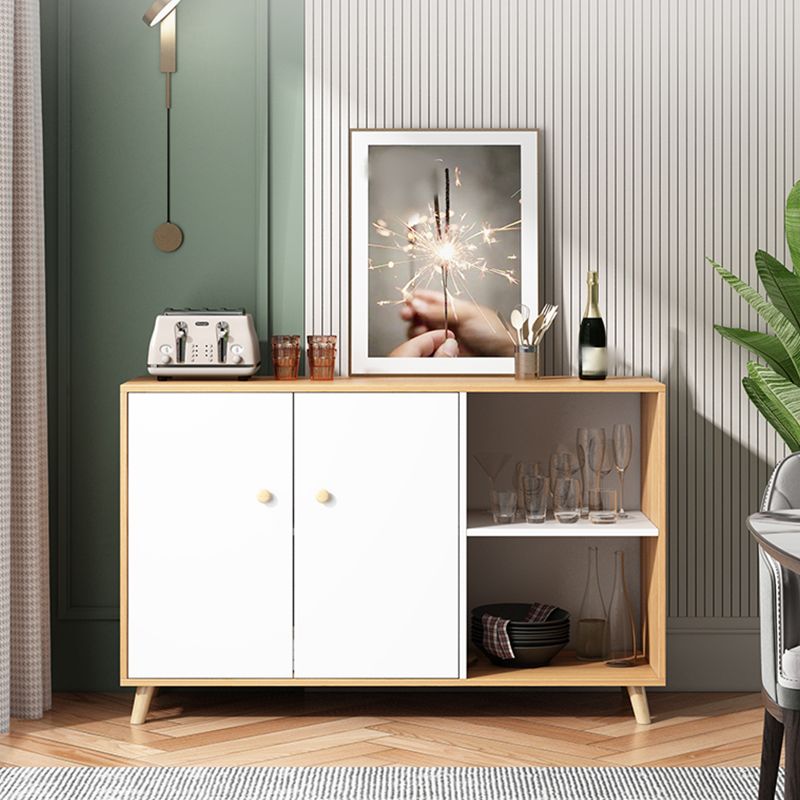 39 "l moderner Sideboard -Holzbuffet -Server mit offenem Speicher