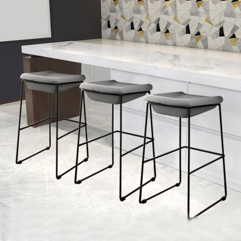 Industrial Style Barstool Indoor Metal Black 4 Legs Bar Stool for Restaurant Clearhalo 'Bar Furniture' 'Bar Stools' 'bar_stools' 'furn' 'furn_bar_stools' 'furniture_bar_stools' 'Kitchen & Dining Furniture' 'kitchen&dining_furn' 'kitchen' 'kitchen_furn' Furniture' 1200x1200_817f011f-dfd9-462b-a63c-302bf549d829
