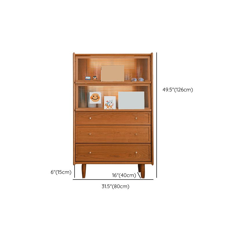 Wooden Home Side Board 49.5"H Farmhouse Style Rectangular Sideboard with Drawers Clearhalo 'buffet_sideboard' 'Buffets & Sideboards' 'furn' 'furn_buffet_sideboard' 'Furniture' 'Kitchen & Dining Furniture' 1200x1200_817f2422-c697-4ca0-8e51-4b14e3c179bc