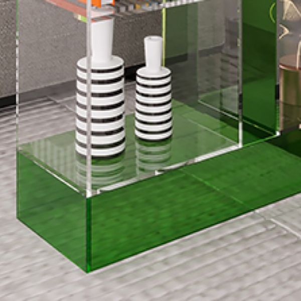 Moderne stijl Open Back boekenplank Acryl BOEKAST VOOR STUDIEKAMER