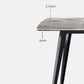 Metal Contemporary Rectangle Dining Table Sintered Stone Top Table for Dining Room