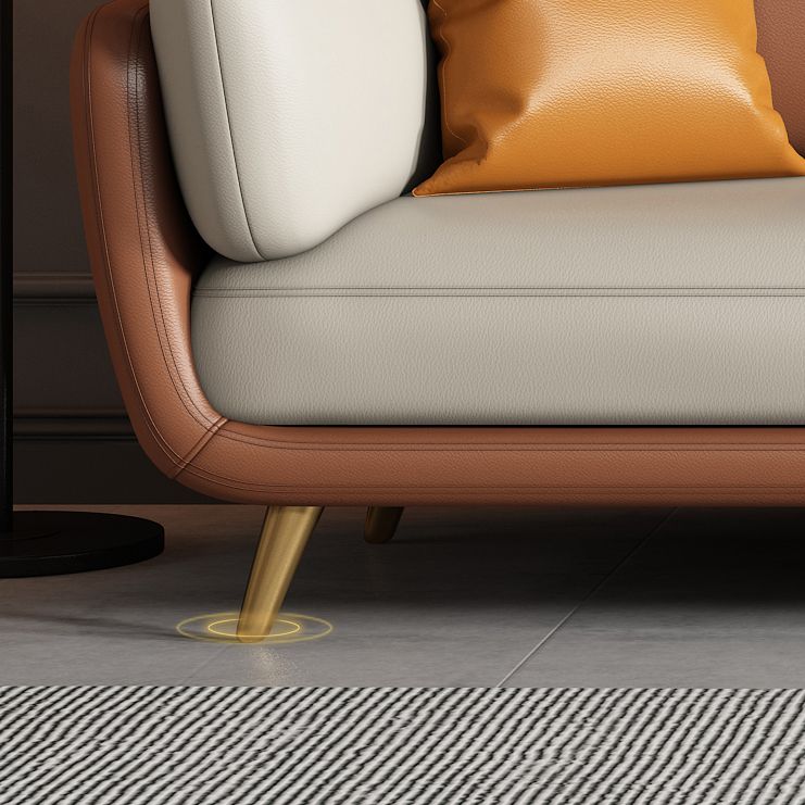 本革の標準フレアソファ33.46 "d x 36.22" Hソファ