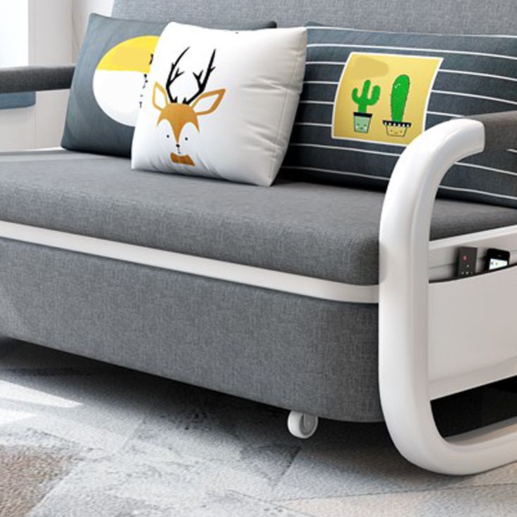 35,43 "divano dormiente largo largo con divano grigio chiaro