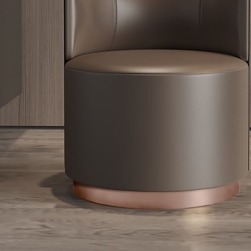 Faux Leather Armless Chair 24.01" Wide Chair for Living Room