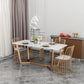 Modern Kitchen Marble Top Furniture of Standard Height Formal Dining Room Table Set Clearhalo 'Dining Room Sets' 'Dining Tables & Seating' 'dining_room_set' 'furn' 'furn_dining_room_set' 'Furniture' 'furniture_dining_room_set' 'Kitchen & Dining Furniture' 'kitchen&dining_furn' 'kitchen' 1200x1200_8182fd6f-b012-4263-8f0b-cb0999a37a02
