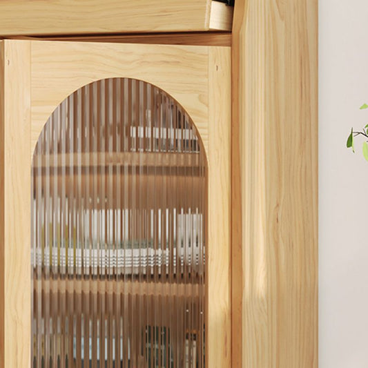 Sideboard per interni in legno da pranzo in legno chiaro moderno con gambe