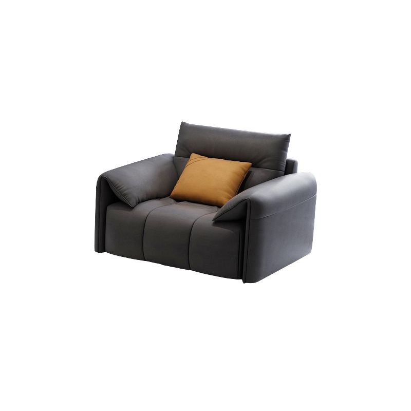 Dark Gray Cushion Back Contemporary Removable Cushions L-Shape Sofa & Chaise Clearhalo 'furn' 'furn_sectionals' 'Furniture' 'furniture_sectionals' 'kitchen' 'kitchen_sectionals' 'Living Room Furniture' 'Sectionals' 1200x1200_8185af02-ce38-4786-b1f9-95a3292cca62