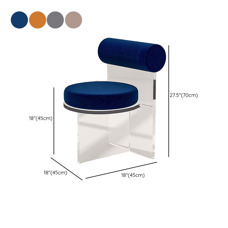 Moderne eenvoudige zijstoel Plastic frame zijde eetkamerstoel voor eetkamer