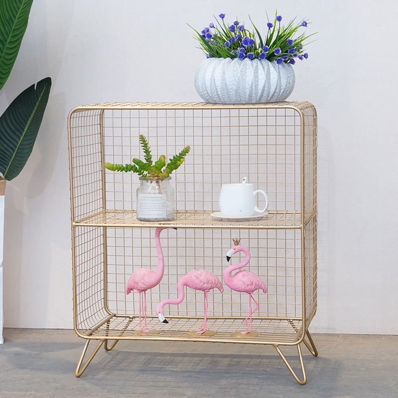 Metal Ladder Shelf Bookcase Glam Vertical Closed Back Book Shelf Clearhalo 'Bookcases' 'furn' 'furn_bookcases' 'Furniture' 'Office Furniture' 1200x1200_81865201-63f6-4773-892c-df3ee1d11661