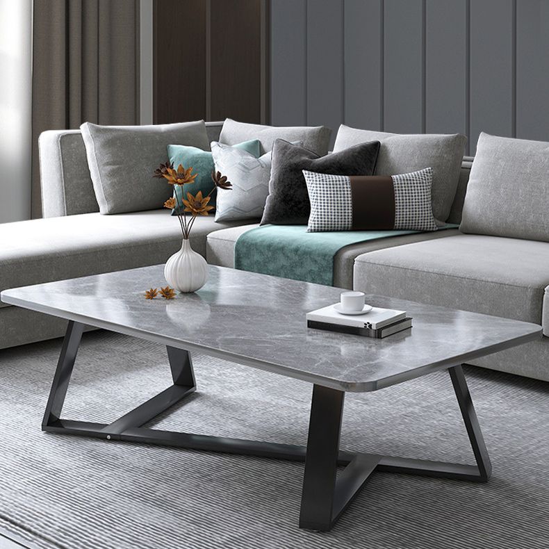 Solid Wood Coffee Table Modern Minimalist Cross Legs Coffee Table Clearhalo 'Coffee & Accent Tables' 'Coffee Tables' 'coffee_tables' 'furn' 'furn_coffee_tables' 'Furniture' 'Living Room Furniture' 1200x1200_8186b3e4-a3dc-4457-8201-5e542af6117d