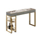 Glam Gold Metal Bar Height Pub Table Rectangle Sled Pub Height Dining Table Clearhalo 'Bar Furniture' 'Bar Tables' 'bar_tables' 'furn' 'furn_bar_tables' 'Furniture' 'furniture_bar_tables' 'Kitchen & Dining Furniture' 'kitchen&dining_furn' 'kitchen' 1200x1200_8187284c-bcd2-4d68-96d2-97e09fb69602