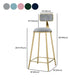 Faux Marble Bistro Set Glam Style 1/3 Pieces Bar Height Pub Set for Indoor