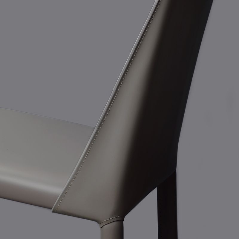 Glam Dining Room Armless Chairs Faux Leather Metal Base Dining Chairs Clearhalo 'Dining Chairs' 'Dining Tables & Seating' 'dining_chair' 'furn' 'furn_dining_chair' 'Furniture' 'furniture_dining_chair' 'Kitchen & Dining Furniture' 1200x1200_818903a5-1429-4130-af7a-50a836ea4fa6