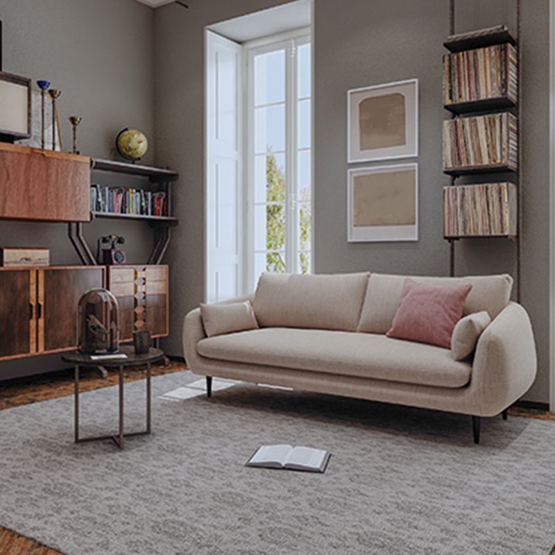 Contemporary Fabric Loose Back Sofa 31.5"High Pillow Top Arm Sofa for Apartment Clearhalo 'furn' 'furn_sofas' 'Furniture' 'furniture_sofas' 'kitchen' 'kitchen_sofas' 'Living Room Furniture' 'Sofa' 'sofas' 1200x1200_818c0b87-637f-4ae0-bdd7-421c2347630e