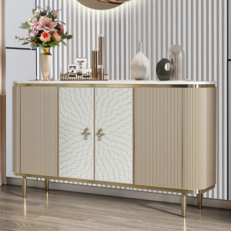 Glam Sideboard Cabinet Stone e Server a buffet ingegnerizzato in legno
