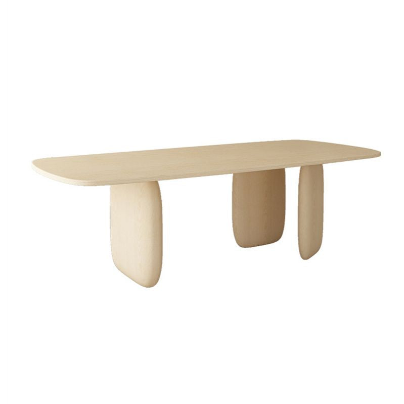 Table à manger en bois massif table de restauration de style contemporain pour la cuisine maison