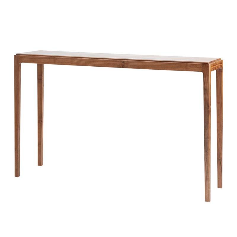 Tavolo da divano con console di pino moderno di metà secolo con 4 gambe per sala
