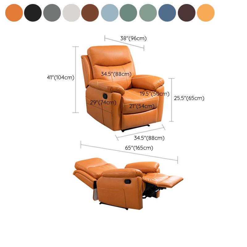 Solid Color Recliner Modern Minimalist Home Single Standard Recliner