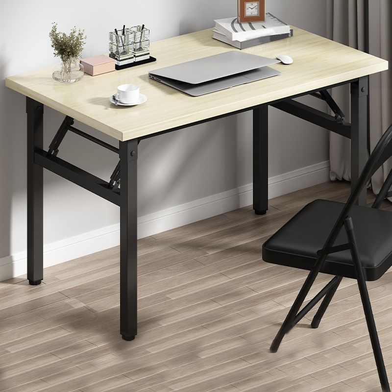 Zeitgenössischer rechteckiger Klappschreiber Stahl Basis Büro Schreibtisch