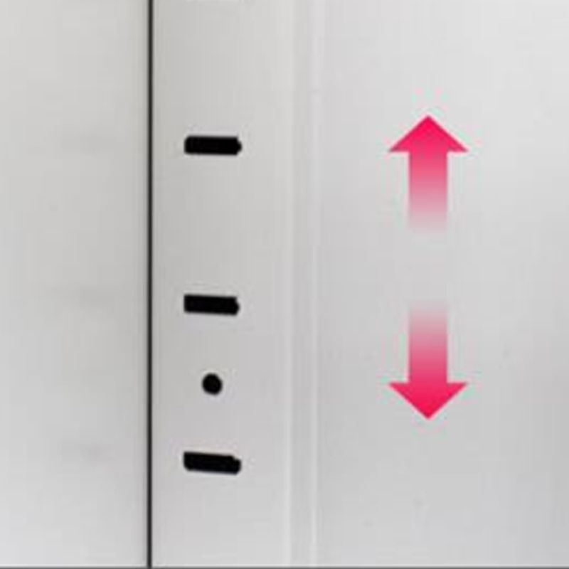 Moderne stalen boekenkast gesloten boekenplank voor elke kamer, 13 "W