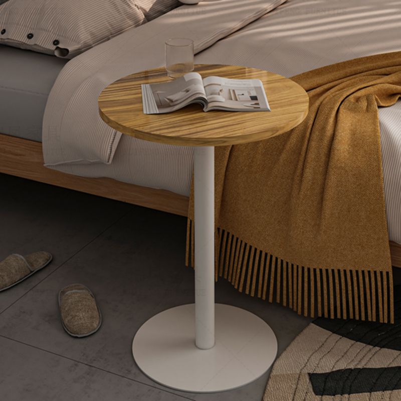 Tavolo di estremità del piedistallo rotondo Minimalista Legno late