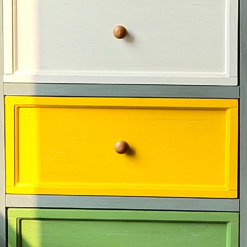 Slaapkamer nautische opbergkist 16 "brede houten borst met laden