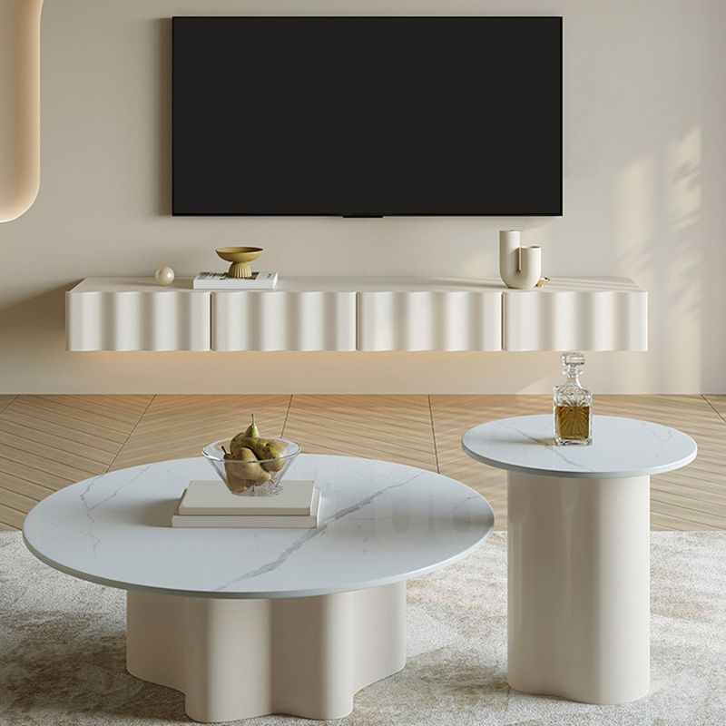 Contemporary White TV Console Wall Mounted Wood Media Console for Living Room Clearhalo 'furn' 'furn_tv_stands_entertainment_centers' 'Furniture' 'Living Room Furniture' 'TV Stands & Entertainment Centers' 'TV Stands & Media Storage Furniture' 'tv_stands_entertainment_centers' 1200x1200_81996879-6dfa-43cc-a041-817b640edc74