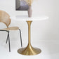 Metal Contemporary Round Dining Table Solid Wood Table for Dining Room Clearhalo ' dining_table' 'Dining Tables & Seating' 'Dining Tables' 'furn' 'furn_dining_table' 'Furniture' 'furniture_dining_table' 'Kitchen & Dining Furniture' 'kitchen&dining_furn' 'kitchen' 'kitchen_dining_table' 1200x1200_81997ad6-8973-4452-a76f-559b9daff1de