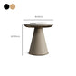 Glam Side Table with Round Stone Top Accent Side Table with Metal Base Clearhalo 'Coffee & Accent Tables' 'End & Side Tables' 'end_side_tables' 'furn' 'furn_end_side_tables' 'Furniture' 'Living Room Furniture' 1200x1200_819c6da5-1ec4-4b79-90df-ae28b7f22802
