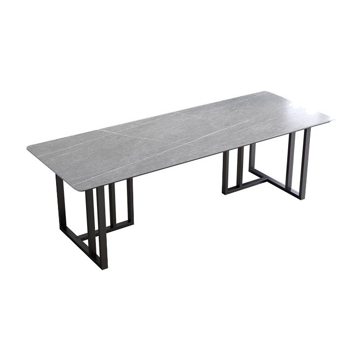 長方形のホームオフィスライティングデスクインダストリアルスタイルの石造りのオフィスデスク