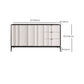 Contemporary Dining Server Engineered Wood Buffet Server with Drawers for Living Room