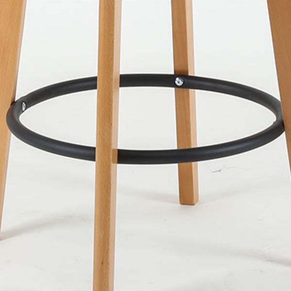 Modern Backrest Armless Counter Stool Wood kitchen Bar Stool with Cushion and Pedal Clearhalo 'Bar Furniture' 'Bar Stools' 'bar_stools' 'furn' 'furn_bar_stools' 'furniture_bar_stools' 'Kitchen & Dining Furniture' 'kitchen&dining_furn' 'kitchen' 'kitchen_furn' Furniture' 1200x1200_81a1344a-5adf-458e-95d4-071be2344095