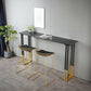 Stone Top Counter Table Metal Base 42-inch Height Nordic Bar Table Clearhalo 'Bar Furniture' 'Bar Tables' 'bar_tables' 'furn' 'furn_bar_tables' 'Furniture' 'furniture_bar_tables' 'Kitchen & Dining Furniture' 1200x1200_81a1d34e-d4cf-45b6-afae-ee4d4249e7a1