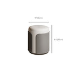 Con cassetto tavolo da toeletta a specchio a specchio illuminato grigio contemporaneo